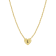 J'ADMIRE 14K Yellow Gold Over Sterling Silver Simple Initial Pendant Necklace