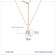 J'ADMIRE Sterling Silver Oval Zodiac Pendant Necklace