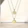 J'ADMIRE 14K Yellow Gold Over Sterling Silver Libra Zodiac Stars Pendant Necklace
