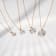 LUXGEM 14K White Gold Round Cut Pendant Necklace | 1 Carat Cubic Zirconia