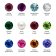 LUXGEM 10K Solid Gold Solitaire September Birthstone Necklace, 0.25
Carat Gemstone Simulant CZ