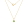 LUXGEM 10K Solid Gold Solitaire August Birthstone Necklace, 0.25 Carat
Gemstone Simulant CZ