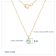 LUXGEM 10K Solid Gold Solitaire March Birthstone Necklace for Women,
0.25 Carat Gemstone Simulant CZ