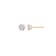 LUXGEM 14K Yellow Gold Round Cut Solitaire Studs | 2 carat Cubic Zirconia