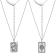 J'ADMIRE Platinum 950 Over Sterling Silver Tarot Card Strength Pendant Necklace