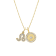 J'ADMIRE 14K Yellow Gold Over Sterling Silver Leo Zodiac Pendant Set Necklace