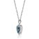 J'ADMIRE Alexandrite Simulant Platinum Over Sterling Silver Heart
Pendant with Chain