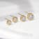 LUXGEM 14K Yellow Gold Bezel Round Cut Studs | 0.5 Carat Cubic Zirconia