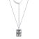 J'ADMIRE Platinum 950 Over Sterling Silver Tarot Card Wheel of Fortune
Pendant Necklace