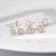LUXGEM 10K White Gold Round Halo Studs | 1 Carat Cubic Zirconia