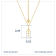 J'ADMIRE 14K Yellow Gold Over Sterling Silver Sagittarius Zodiac Pendant Necklace