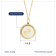 J'ADMIRE Mother of Pearl 14K Yellow Gold Over Sterling Silver
Sagittarius Zodiac Necklace
