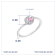 J'ADMIRE Platinum 950 Over Sterling Silver Venus Ring
