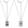 J'ADMIRE Platinum 950 Over Sterling Silver Tarot Card The Sun Pendant Necklace