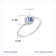 J'ADMIRE Platinum 950 Over Sterling Silver Uranus Ring