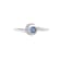 J'ADMIRE Platinum 950 Over Sterling Silver Uranus Ring