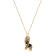 J'ADMIRE 14K Yellow Gold Plated Sterling Silver German Shepherd Puppy
Pendant Necklace