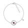 J'ADMIRE Platinum Over Sterling Silver Saturn Bracelet