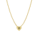 J'ADMIRE 14K Yellow Gold Over Sterling Silver Simple Initial Pendant Necklace