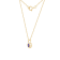 LUXGEM 10K Solid Gold Solitaire February Birthstone Necklace, 0.25 Carat
Gemstone Simulant CZ