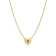 J'ADMIRE 14K Yellow Gold Over Sterling Silver Simple Initial Pendant Necklace