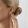 LUXGEM 14K Yellow Gold Round Halo Studs | 1 Carat Cubic Zirconia