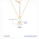 J'ADMIRE Sterling Silver Oval Zodiac Pendant Necklace