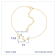 J'ADMIRE 14K Gold Over Sterling Silver Zodiac Anklet for Women
