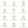J'ADMIRE 14K Yellow Gold Over Sterling Silver Virgo Zodiac Pendant Set Necklace