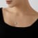 LUXGEM 14K White Gold Bezel Round Cut Pendant Necklace | 3 Carat Cubic Zirconia