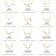 J'ADMIRE Leo Zodiac Constellation Platinum 950 Over Sterling Silver
Pendant Necklace