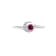 J'ADMIRE Platinum 950 Over Sterling Silver Saturn Ring