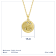 J'ADMIRE 14K Yellow Gold Over Sterling Silver Aries Zodiac Stars Pendant Necklace