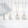 LUXGEM 10K Yellow Gold Oval Cut Pendant Necklace | 1 Carat Cubic Zirconia