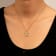 J'ADMIRE 14K Yellow Gold Plated Sterling Silver Chihuahua Puppy Pendant Necklace