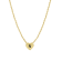J'ADMIRE 14K Yellow Gold Over Sterling Silver Simple Initial Pendant Necklace
