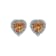 J'ADMIRE Heart Shaped Birthstone Stud Earrings
