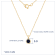 LUXGEM 10K Solid Gold Solitaire September Birthstone Necklace, 0.25
Carat Gemstone Simulant CZ