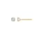LUXGEM 14K Yellow Gold Round Cut Solitaire Studs | 1/2 carat Cubic Zirconia