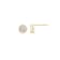 LUXGEM 14K Yellow Gold Bezel Round Cut Studs | 2 Carat Cubic Zirconia