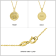 J'ADMIRE 14K Yellow Gold Over Sterling Silver Aries Zodiac Stars Pendant Necklace