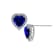 J'ADMIRE Heart Shaped Birthstone Stud Earrings