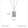 J'ADMIRE Platinum 950 Over Sterling Silver Tarot Card The Magician
Pendant Necklace