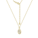 J'ADMIRE Sterling Silver Oval Zodiac Pendant Necklace
