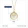 J'ADMIRE Mother of Pearl 14K Yellow Gold Over Sterling Silver Aries
Zodiac Necklace