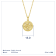 J'ADMIRE 14K Yellow Gold Over Sterling Silver Aquarius Zodiac Stars
Pendant Necklace