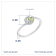 J'ADMIRE Platinum 950 Over Sterling Silver Jupiter Ring