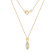 LUXGEM 14K Yellow Gold Round Halo Pendant Necklace | 2 Carat Cubic Zirconia