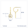 J'ADMIRE Sterling Silver Zodiac Drop Earrings