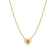 J'ADMIRE 14K Yellow Gold Over Sterling Silver Simple Initial Pendant Necklace